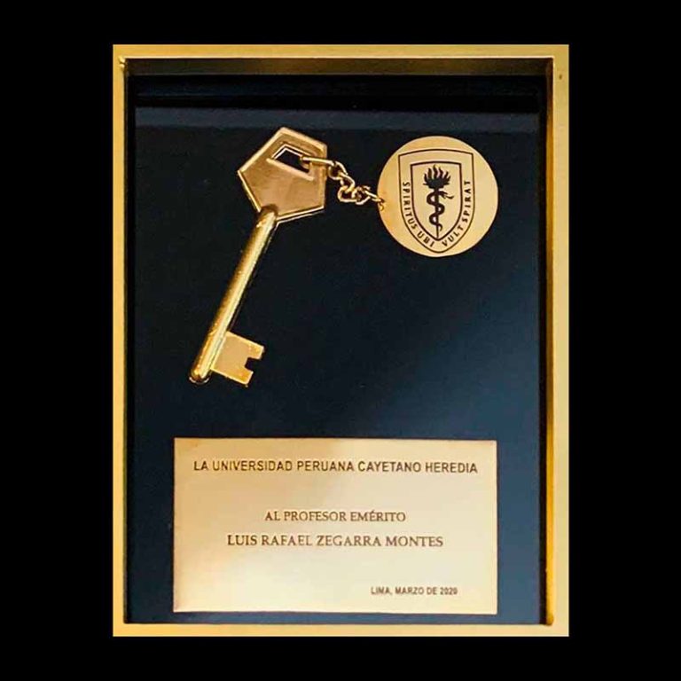 Profesor Emérito Sr. Dr. Luis Rafael Zegarra Montes. UPCH - 2020