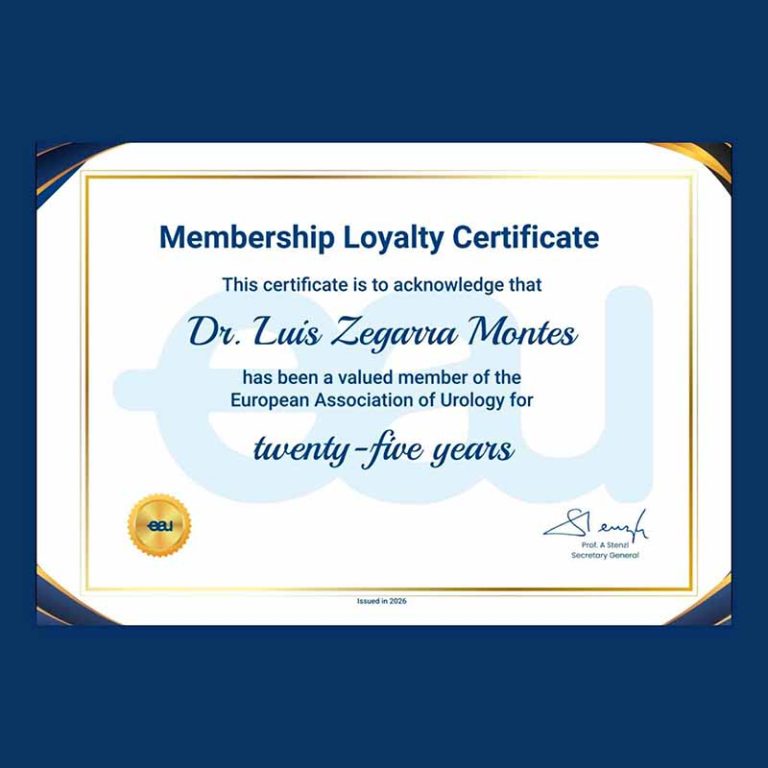 Membership Loyalty Certificate