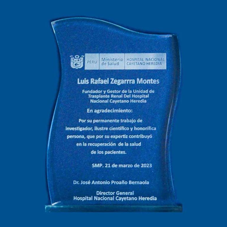 Reconocimiento de los pacientes trasplantados de riñón (Hospital Cayetano Heredia)